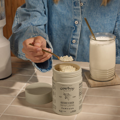 Cowboy Colostrum Powder Supplement for Gut Health Vanilla 40 Servings